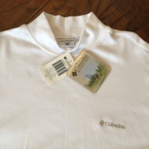 Columbia Long Sleeve Mock Neck Sweater White XXL